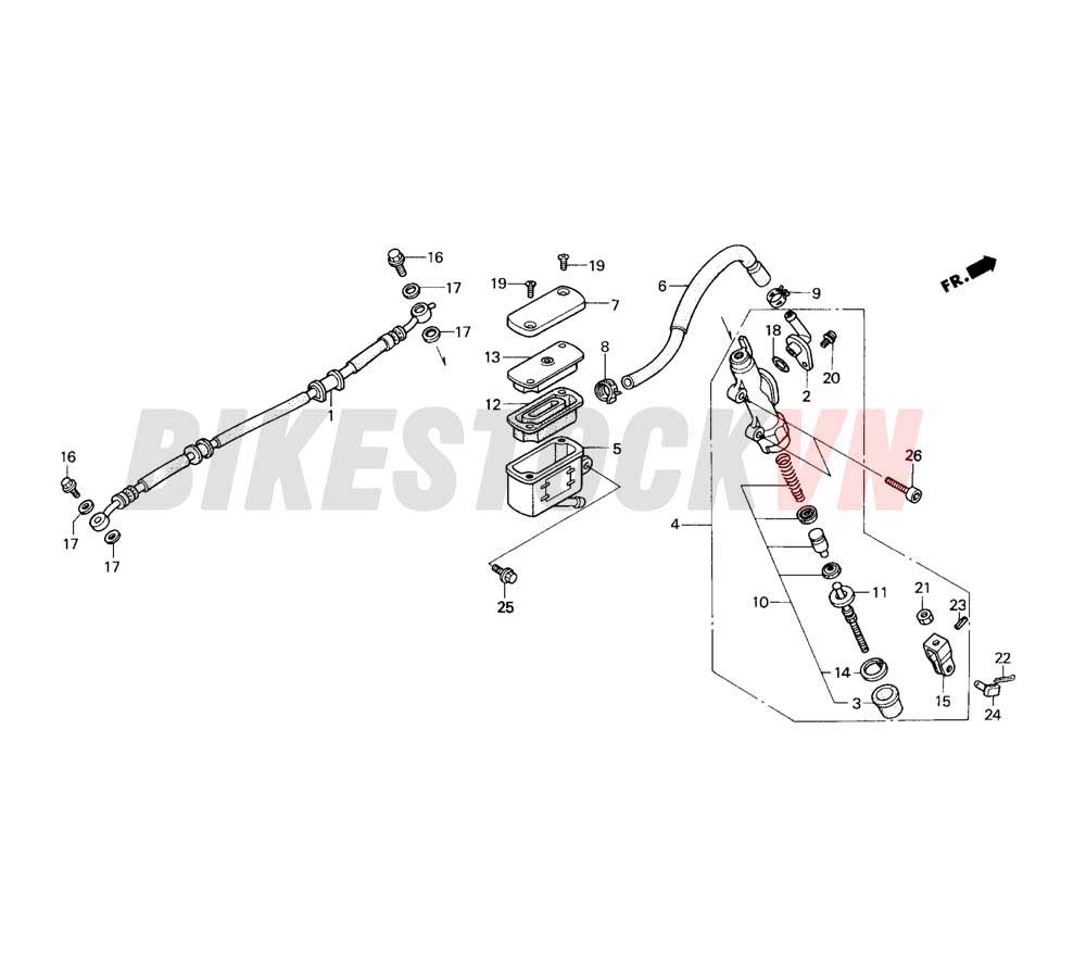 REAR BRAKE MASTER CYLINDER