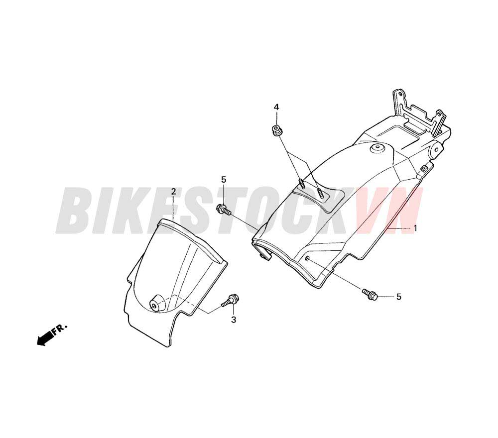 REAR FRAME BODY/ REAR INNER FENDER