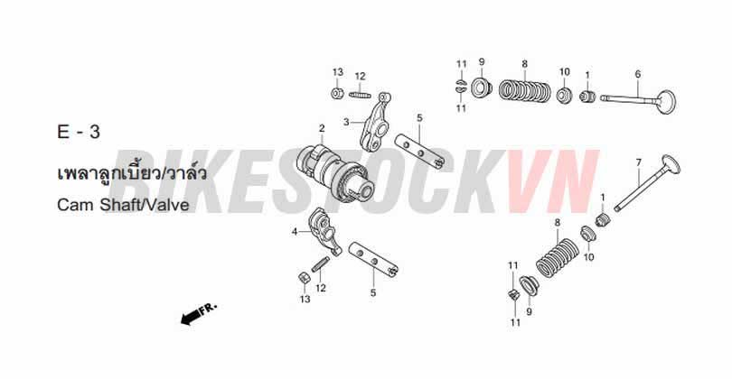 E-3_TRỤC CAM/XU PÁP