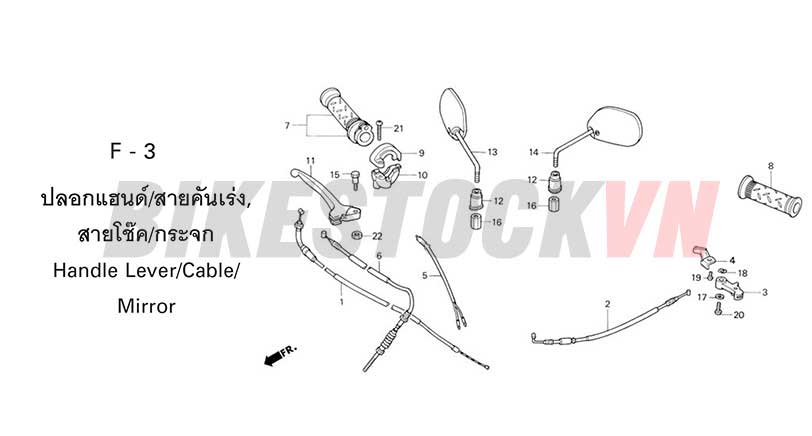 F-3_TAY PHANH/CÔNG TẮC/DÂY PHANH