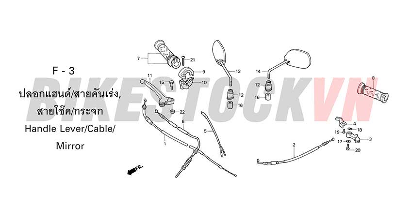 F-3_TAY PHANH/CÔNG TẮC/DÂY PHANH