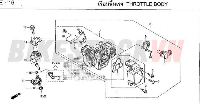 E-16_BỘ HỌNG GA