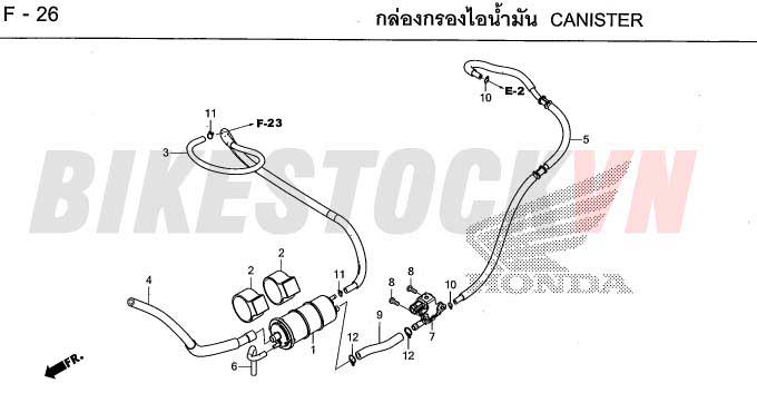 F-26_HỘP LỌC KHÍ BÌNH XĂNG