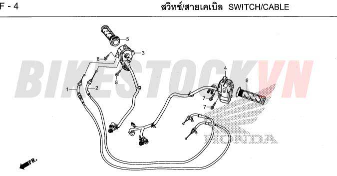 F-4_DÂY/CÔNG TẮT/ TAY LÁI