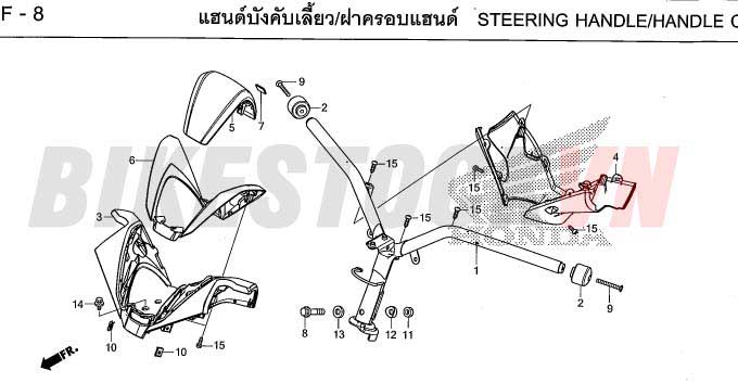 F-8_ỐP TAY LÁI/ỐNG TAY LÁI