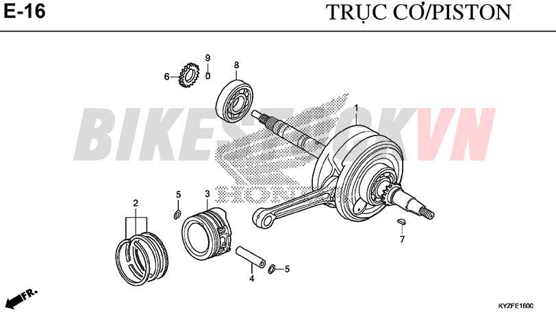 E-16_TRỤC CƠ PISTON