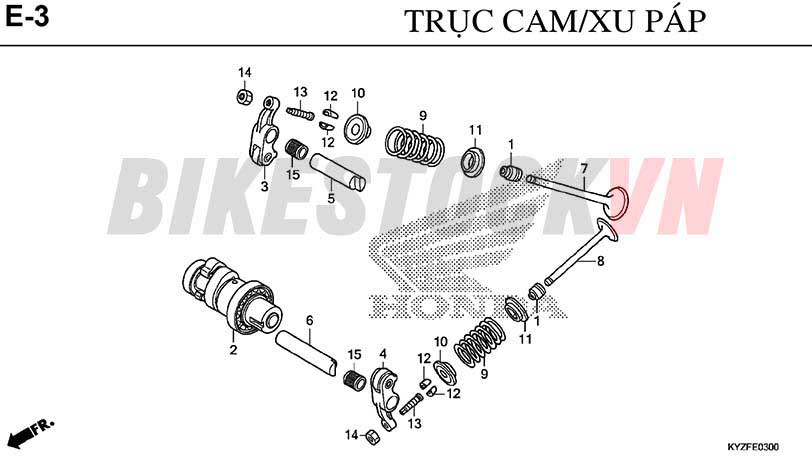 E-3_TRỤC CAM/XU PÁP