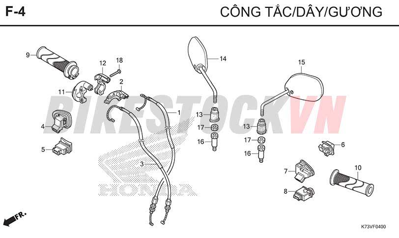 F-4_CÔNG TẮC/DÂY/GƯƠNG