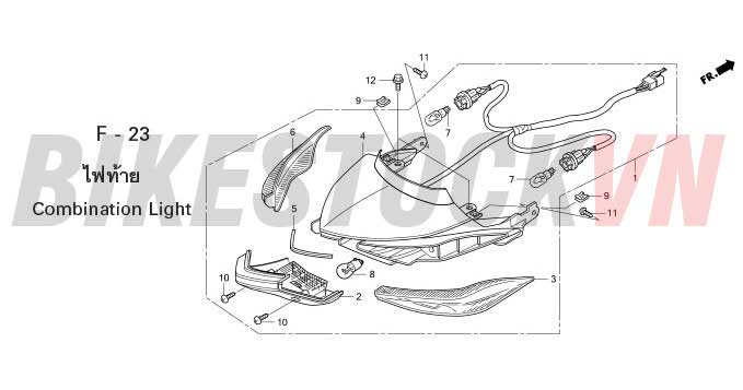 F-23_BỘ ĐÈN SAU