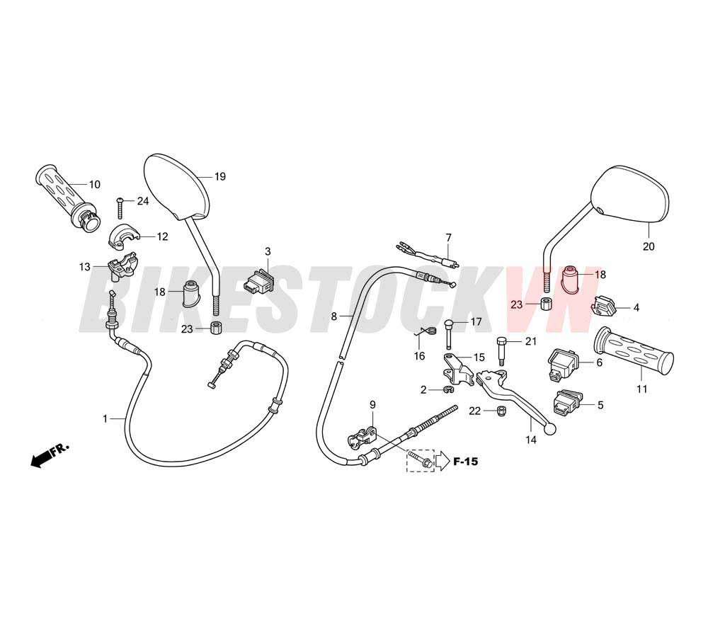 HANDLE LEVER/SWITCH/ CABLE (2)