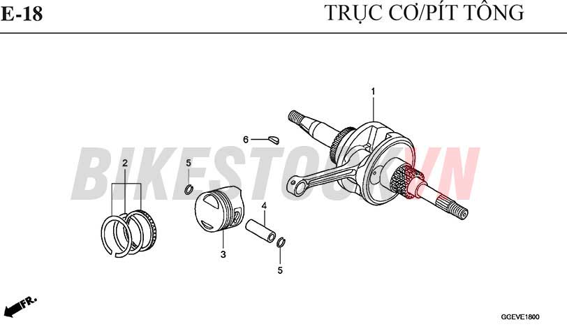 E-18_TRỤC CƠ/PISTON