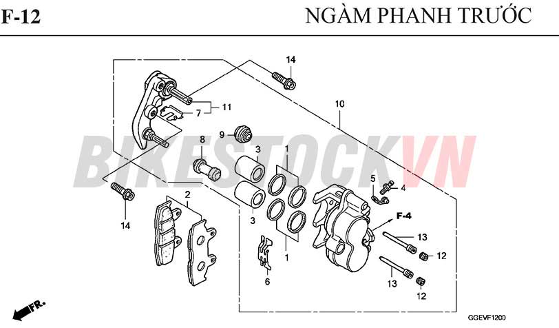 F-12_NGÀM PHANH TRƯỚC