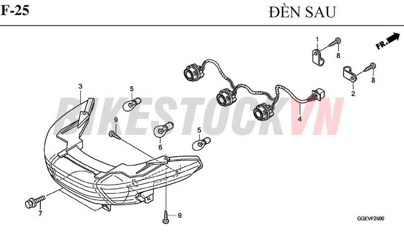 F-25_BỘ ĐÈN SAU