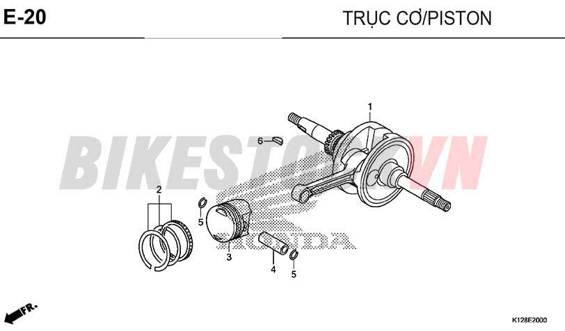 E-20_TRỤC CƠ/PÍT TÔNG