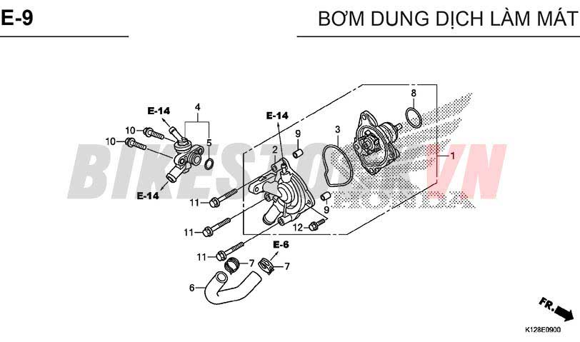 E-9_BƠM DUNG DỊCH LÀM MÁT