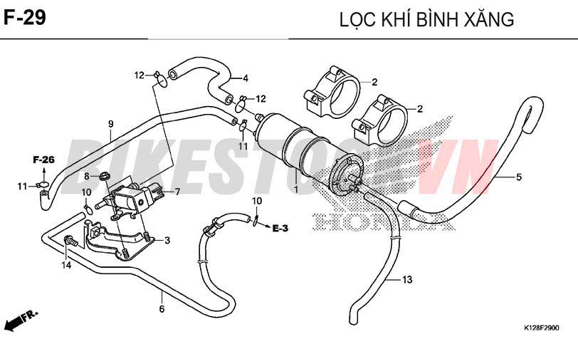 F-29_HỘP LỌC KHÍ BÌNH XĂNG