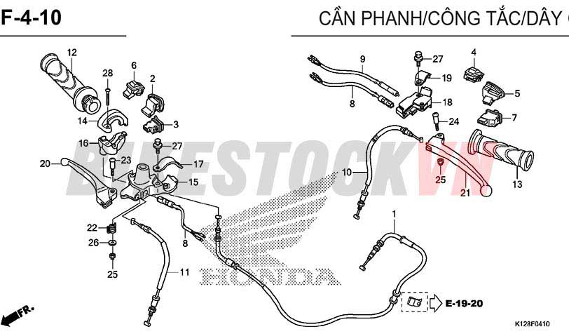 F-4-10_TAY PHANH/ CÔNG TẮC/ DÂY