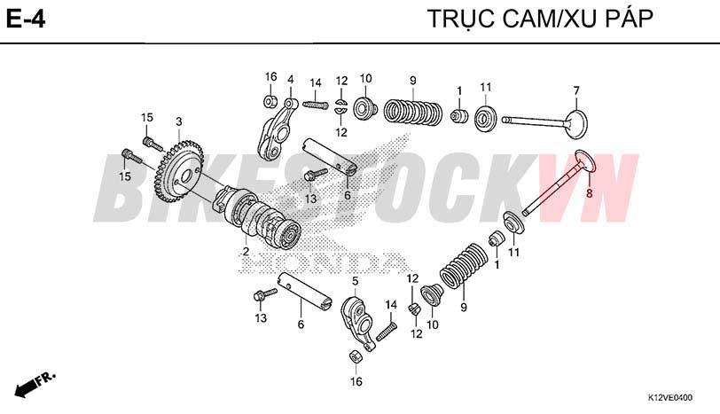 E-4_TRỤC CAM/ XU PẮP