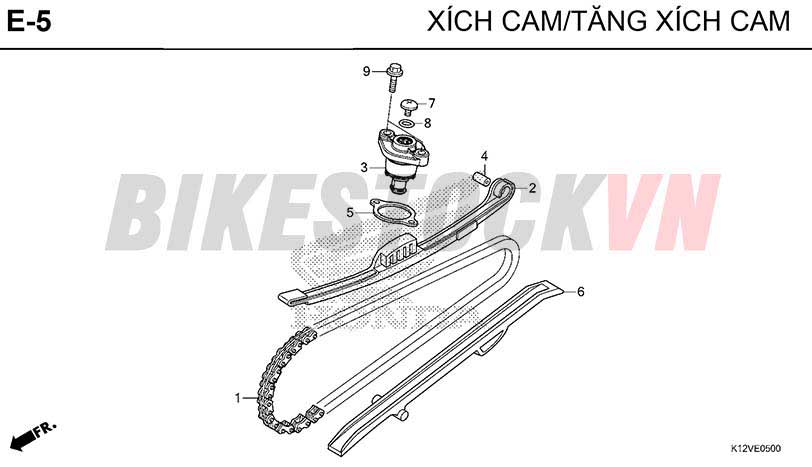 E-5_XÍCH CAM/ BỘ TĂNG CAM