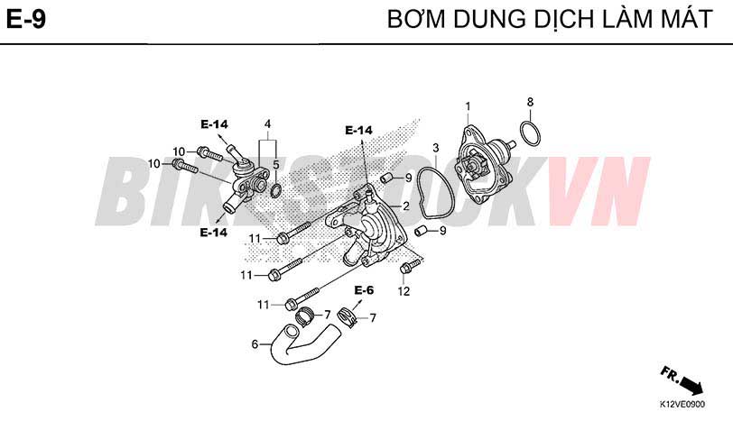 E-9_BƠM DUNG DỊCH LÀM MÁT