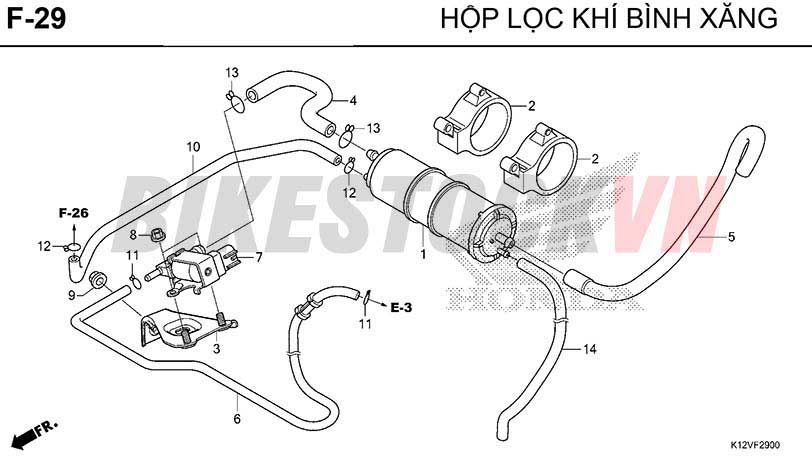 F-29_HỘP LỌC KHÍ BÌNH XĂNG