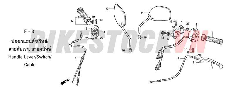 F-3_TAY PHANH/CÔNG TẮC/DÂY PHANH