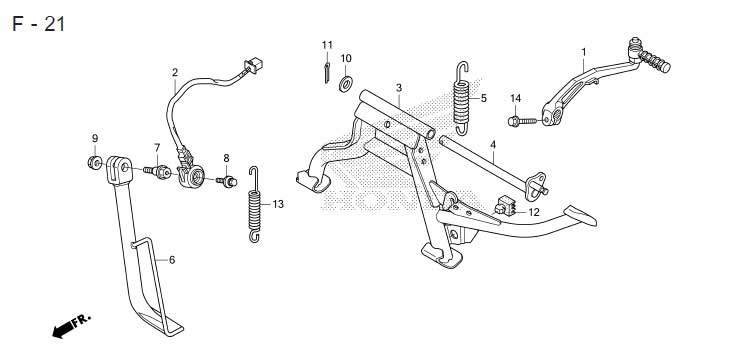 F-21_CHÂN CHỐNG/CẦN KHỞI ĐỘNG