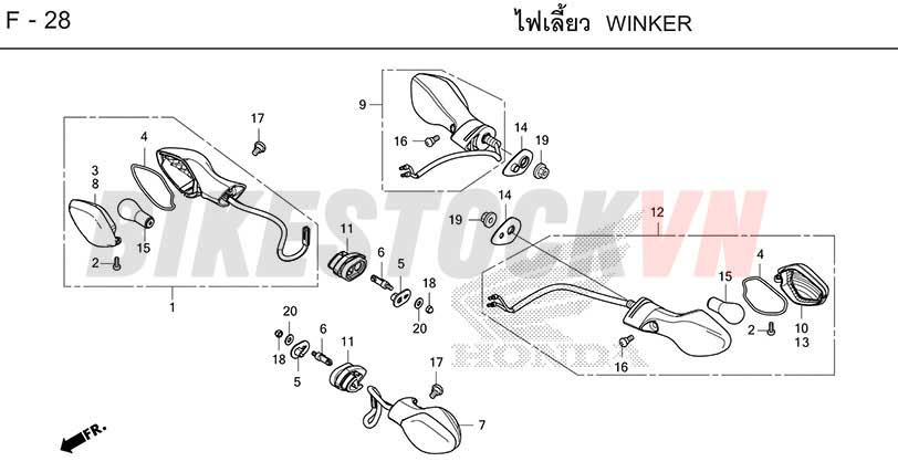 F-28_ĐÈN BÁO RẼ