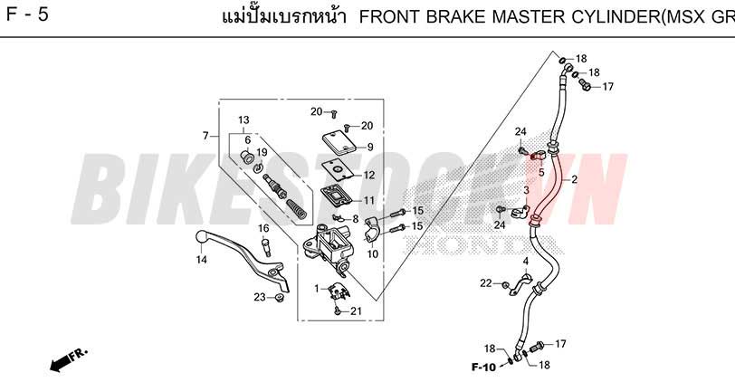 F-5_XY LANH CHÍNH PHANH TRƯỚC