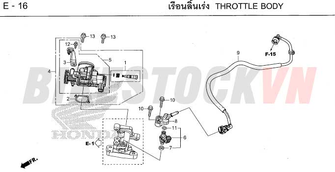 E-16_BỘ HỌNG GA