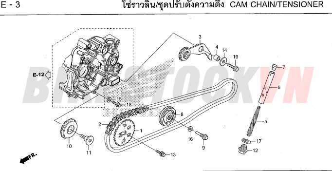 E-3_XÍCH CAM/TĂNG XÍCH CAM