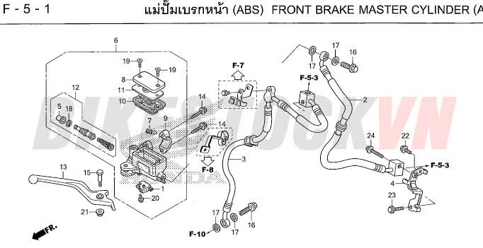 F-5-1_XY LANH CHÍNH PHANH TRƯỚC (ABS)