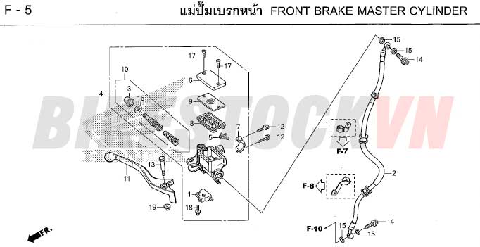 F-5_XY LANH CHÍNH PHANH TRƯỚC