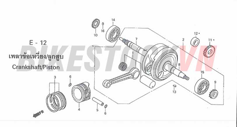 E-12_TRỤC CƠ/PISTON