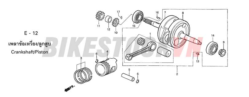 E-12_TRỤC CƠ/PISTON