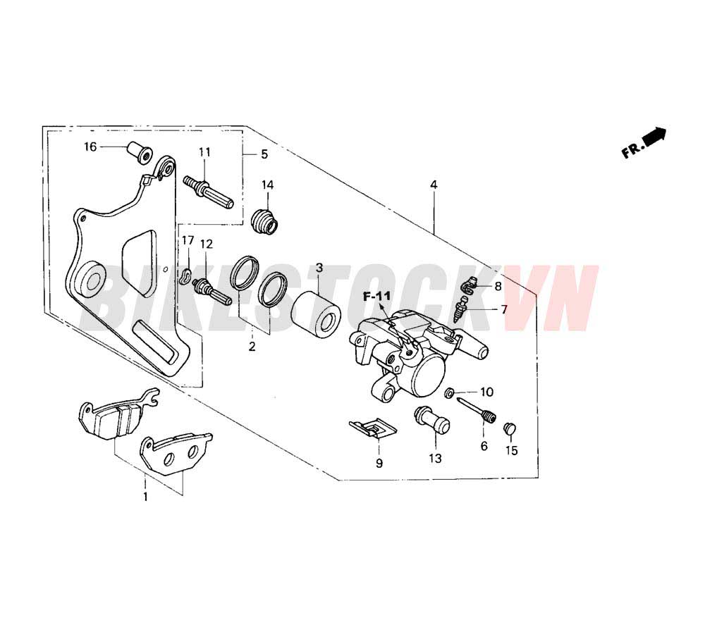 REAR BRAKE CALIPER