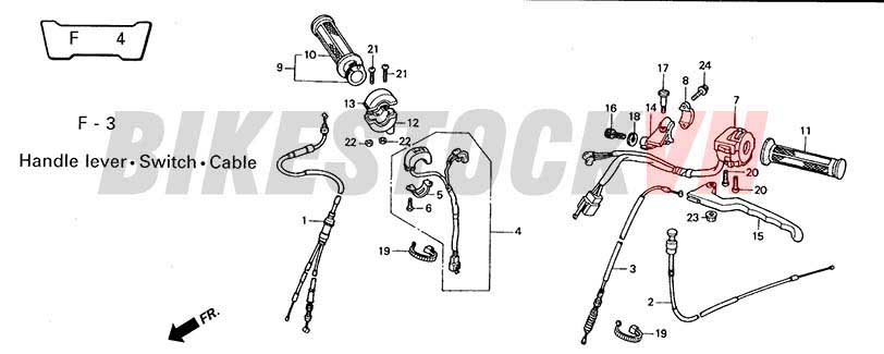 F-3_TAY PHANH/CÔNG TẮC/DÂY PHANH