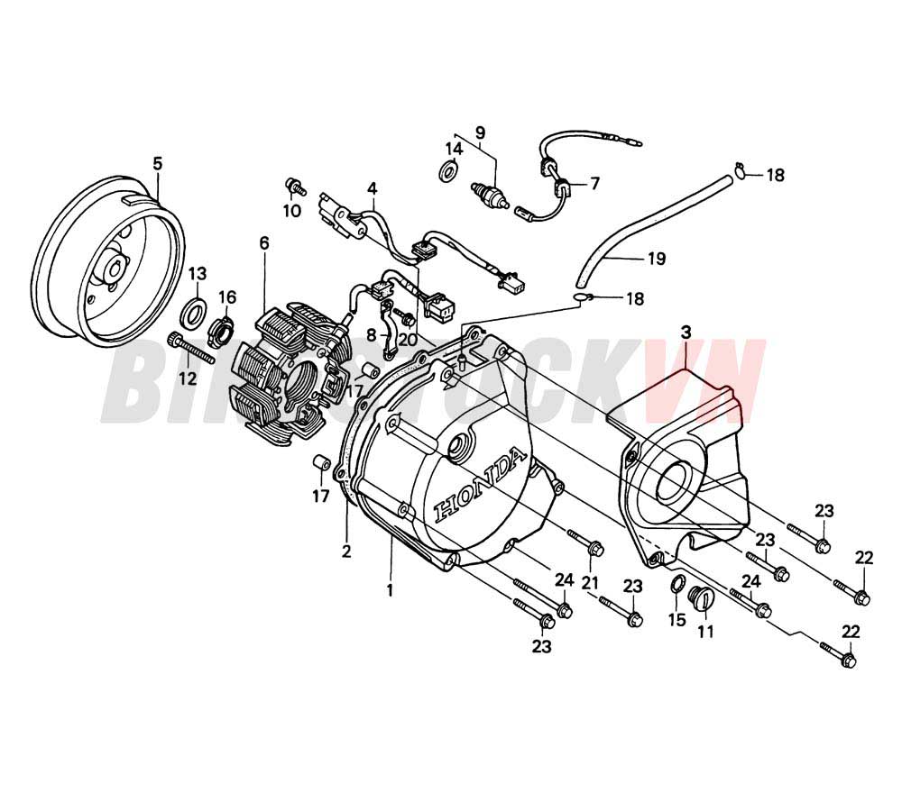 LEFT CRANKCASE COVER/GENERATOR