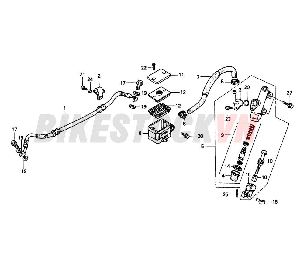 REAR BRAKE MASTER CYLINDER