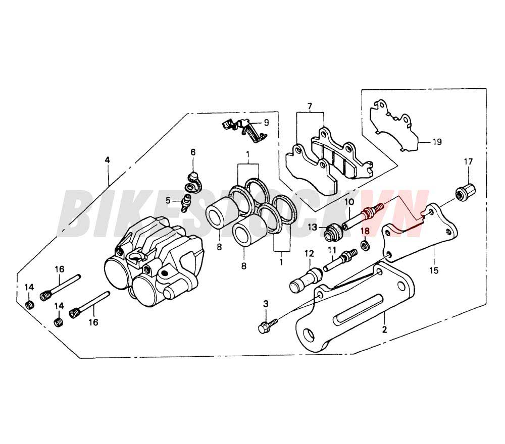 REAR BRAKE CALIPER