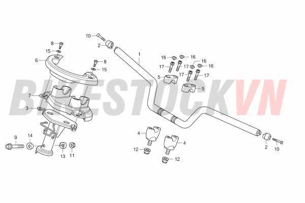 F-5_ỐNG TAY LÁI/CẦU TRÊN