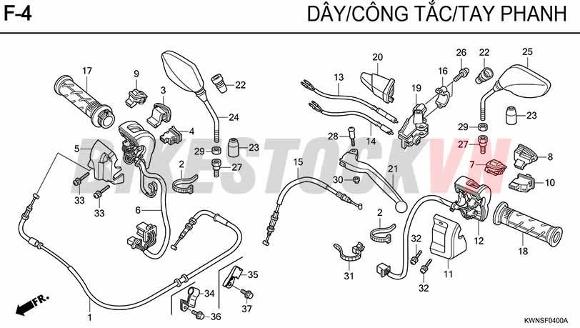 F4_CÔNG TẮC/ DÂY/ GƯƠNG