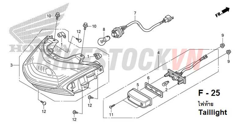 F-25_BỘ ĐÈN SAU
