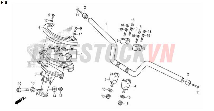 F-6_ỐP TAY LÁI/ ỐNG TAY LÁI