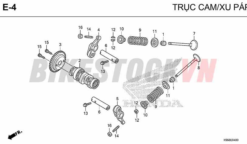 E4_TRỤC CAM/XU PÁP