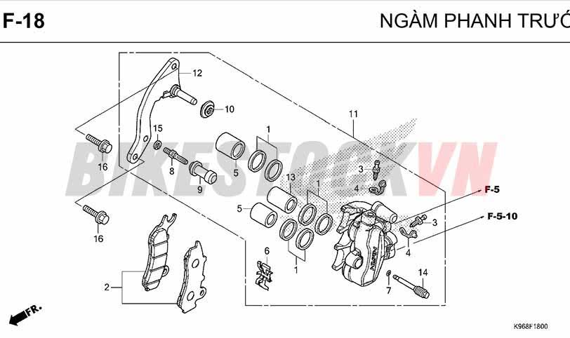 F18_NGÀM PHANH TRƯỚC