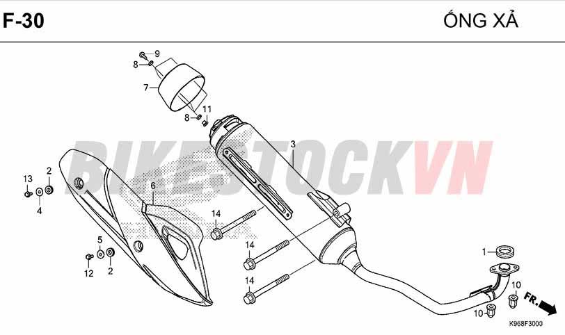 F30_ỐNG XẢ