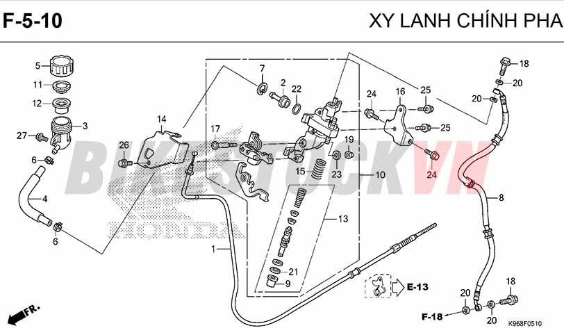 F5-10_XY LANH CHÍNH PHANH TRƯỚC