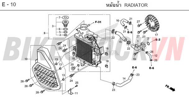 E-10_QUẠT LÀM MÁT/ỐP TẢN NHIỆT