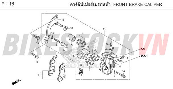 F-16_NGÀM PHANH TRƯỚC